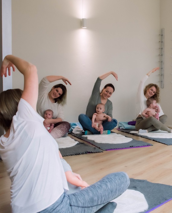 Praktijk Viva La vida - impressie yoga groep portrait
